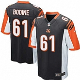 Nike Men & Women & Youth Bengals #61 Bodine Black Team Color Game Jersey,baseball caps,new era cap wholesale,wholesale hats